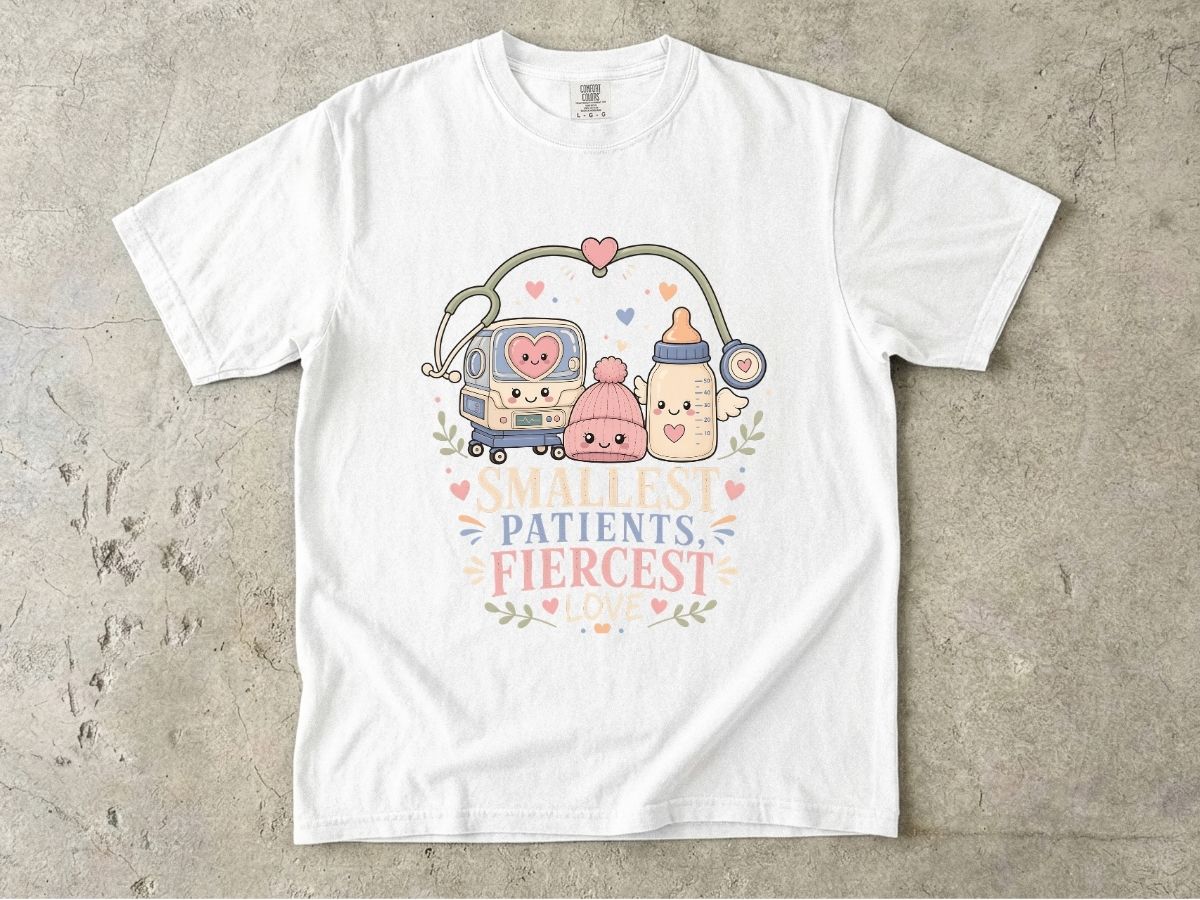 Smallest Fighters Fiercest Love NICU Nurse Shirt | Neonatal RN Tee