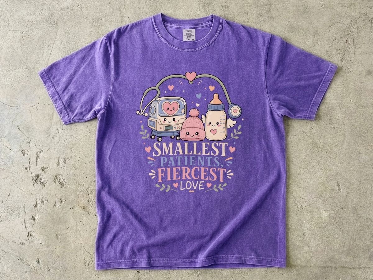Smallest Fighters Fiercest Love NICU Nurse Shirt | Neonatal RN Tee