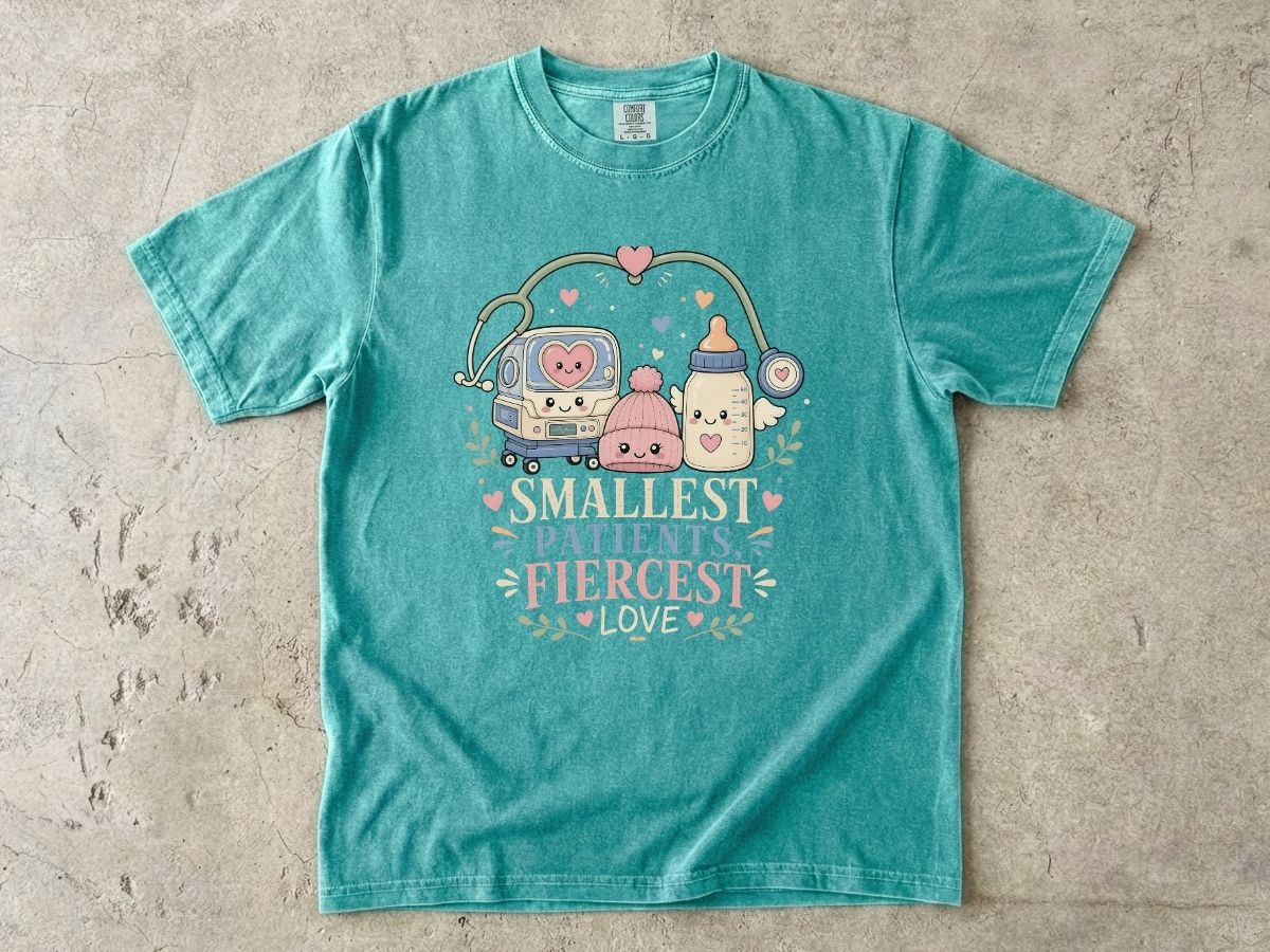 Smallest Fighters Fiercest Love NICU Nurse Shirt | Neonatal RN Tee