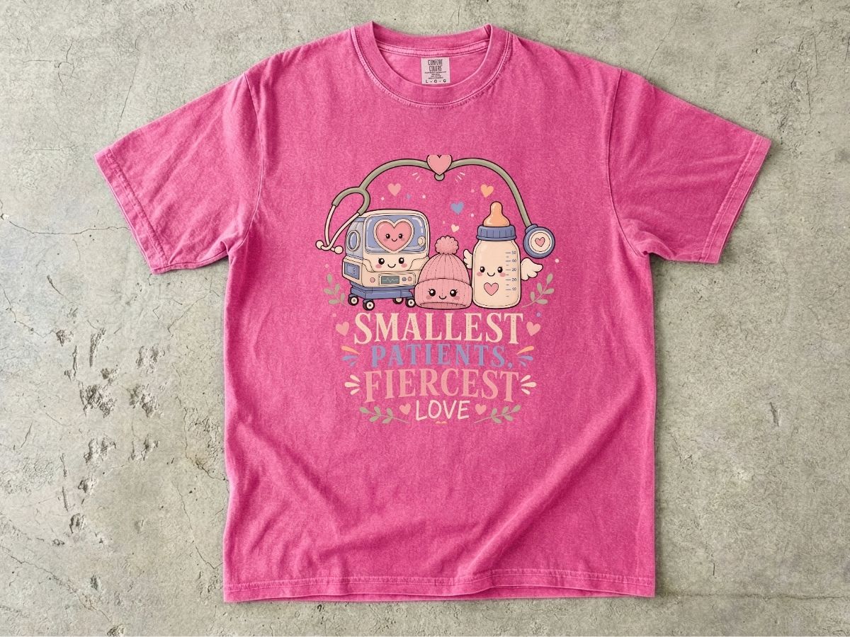 Smallest Fighters Fiercest Love NICU Nurse Shirt | Neonatal RN Tee