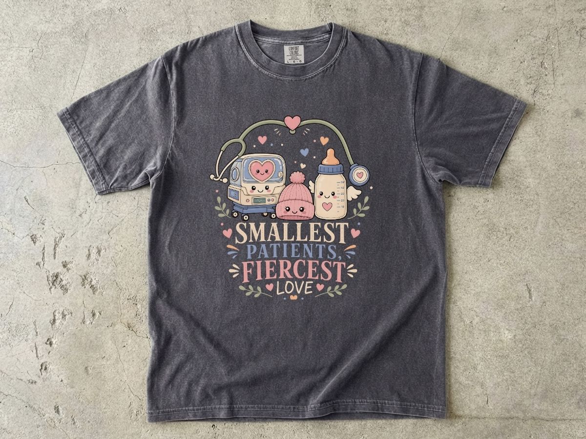 Smallest Fighters Fiercest Love NICU Nurse Shirt | Neonatal RN Tee
