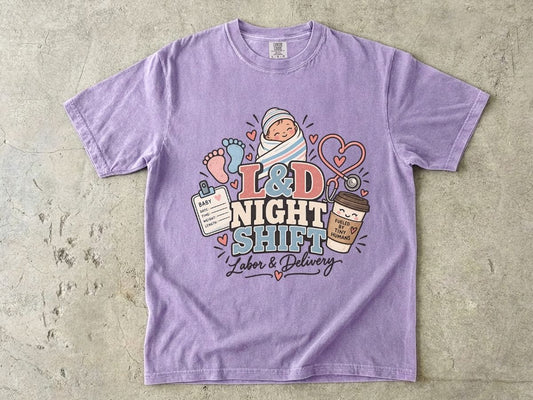 L&D Night Shift Nurse Shirt | Labor & Delivery Nurse Tee