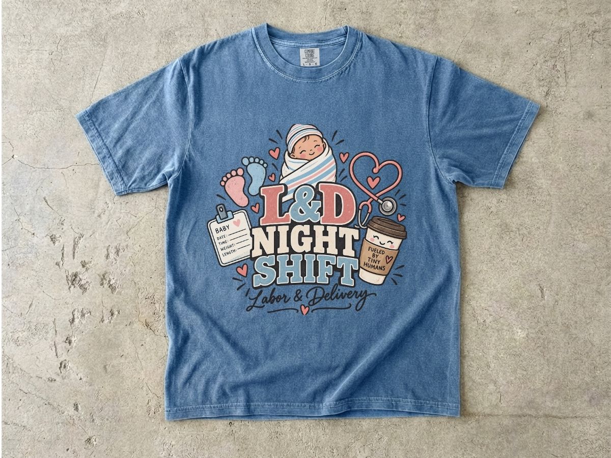 L&D Night Shift Nurse Shirt | Labor & Delivery Nurse Tee
