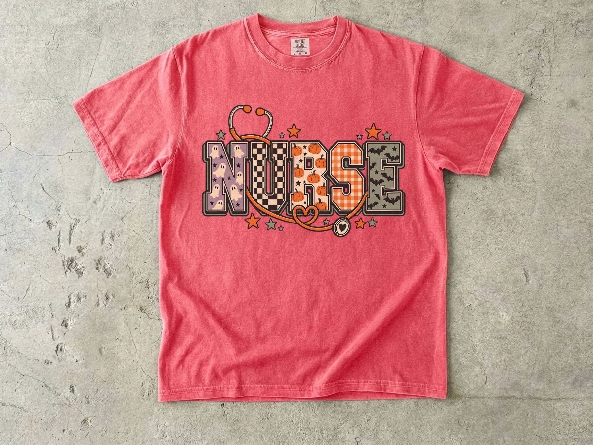 Halloween Nurse Shirt | Cute Spooky RN Graphic Tee & Gift