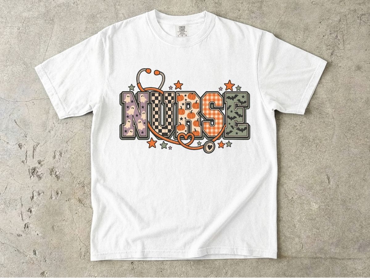 Halloween Nurse Shirt | Cute Spooky RN Graphic Tee & Gift