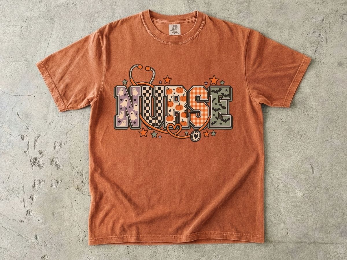 Halloween Nurse Shirt | Cute Spooky RN Graphic Tee & Gift