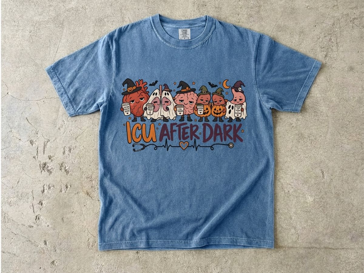 ICU After Dark Nurse Shirt | Night Shift ICU Nurse Tee
