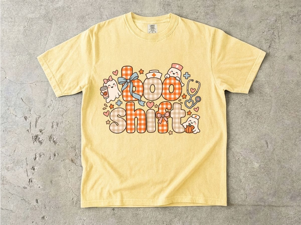 Boo Shift Nurse Shirt | Cute Halloween Nurse Graphic Tee