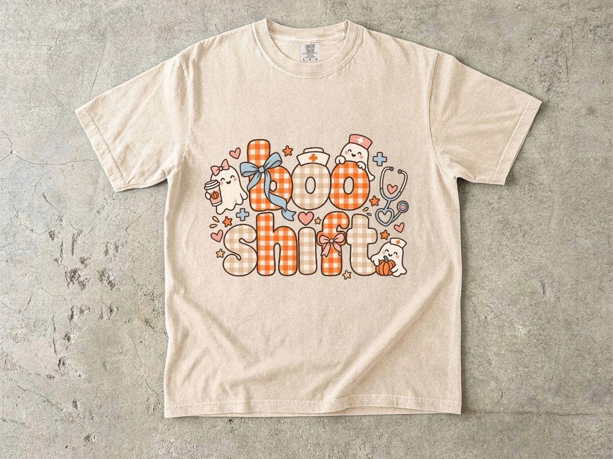 Boo Shift Nurse Shirt | Cute Halloween Nurse Graphic Tee