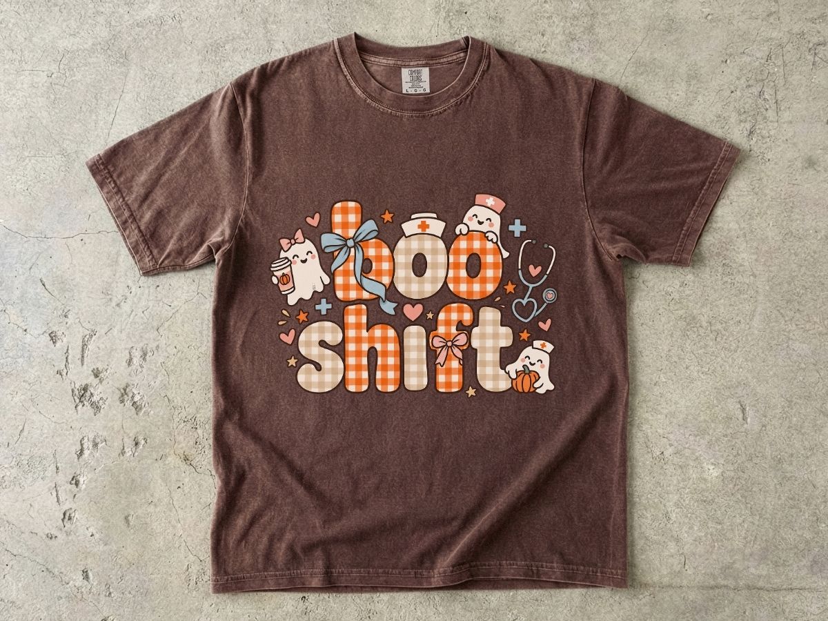 Boo Shift Nurse Shirt | Cute Halloween Nurse Graphic Tee