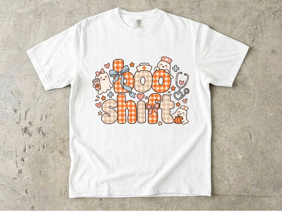 Boo Shift Nurse Shirt | Cute Halloween Nurse Graphic Tee