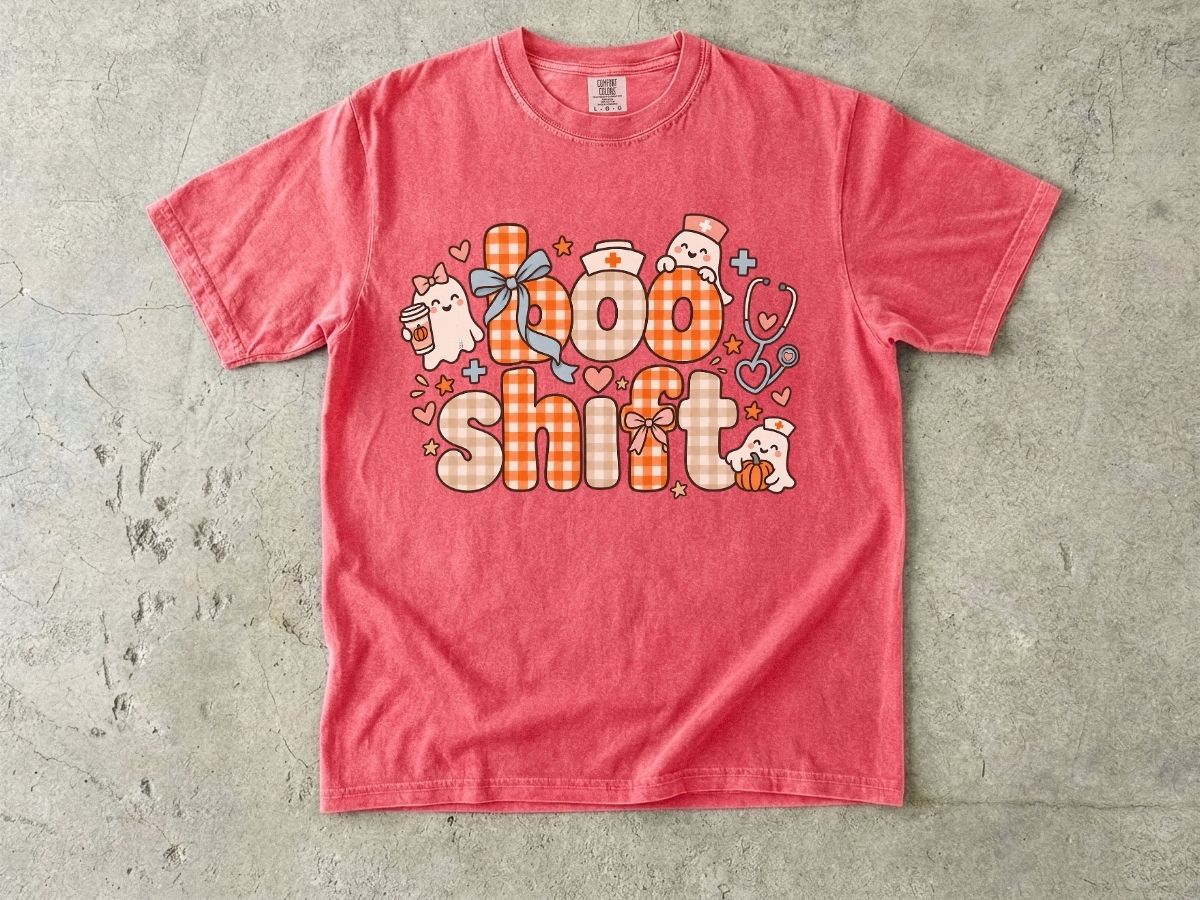 Boo Shift Nurse Shirt | Cute Halloween Nurse Graphic Tee