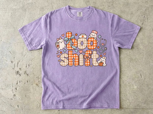 Boo Shift Nurse Shirt | Cute Halloween Nurse Graphic Tee