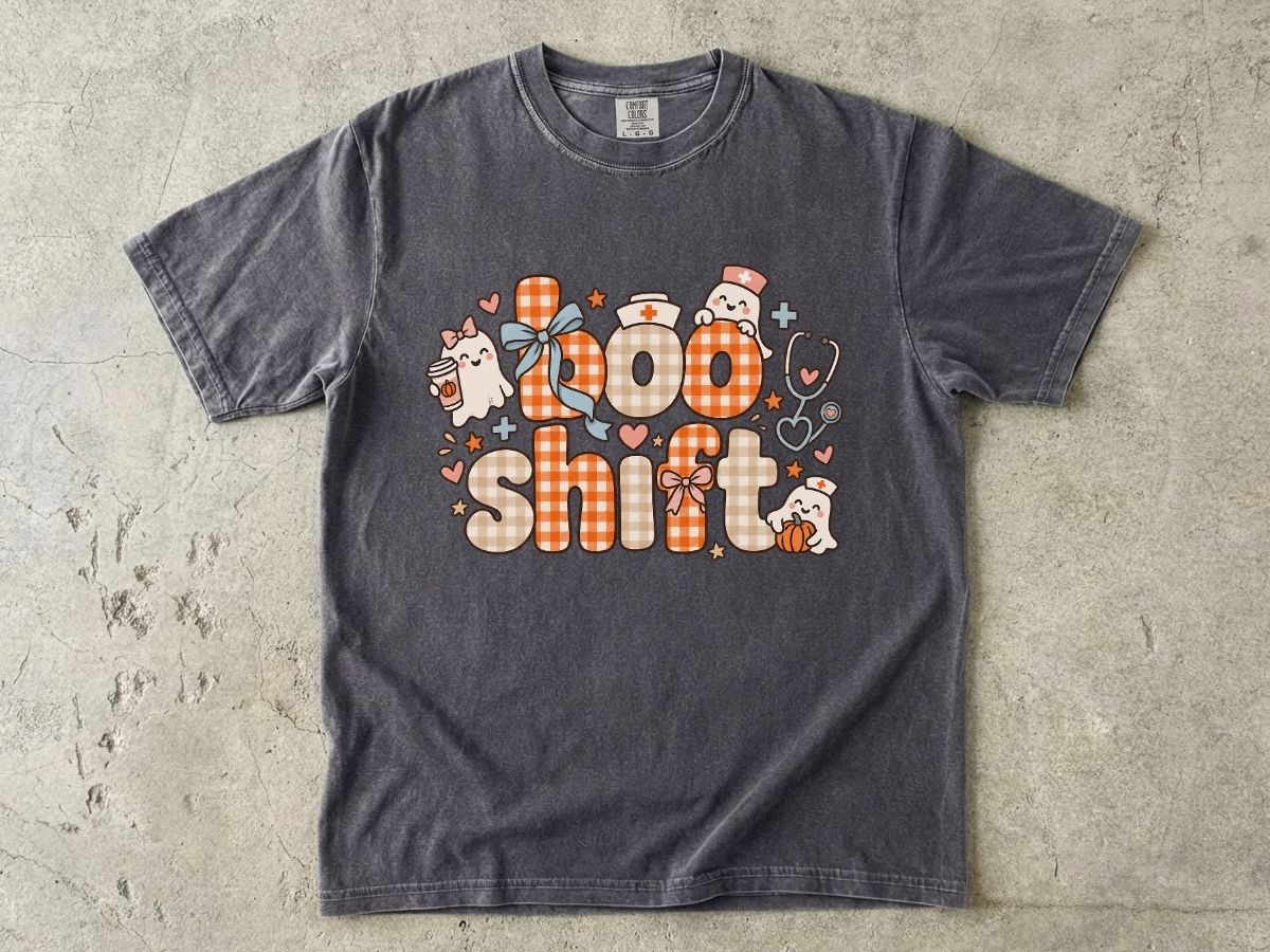 Boo Shift Nurse Shirt | Cute Halloween Nurse Graphic Tee