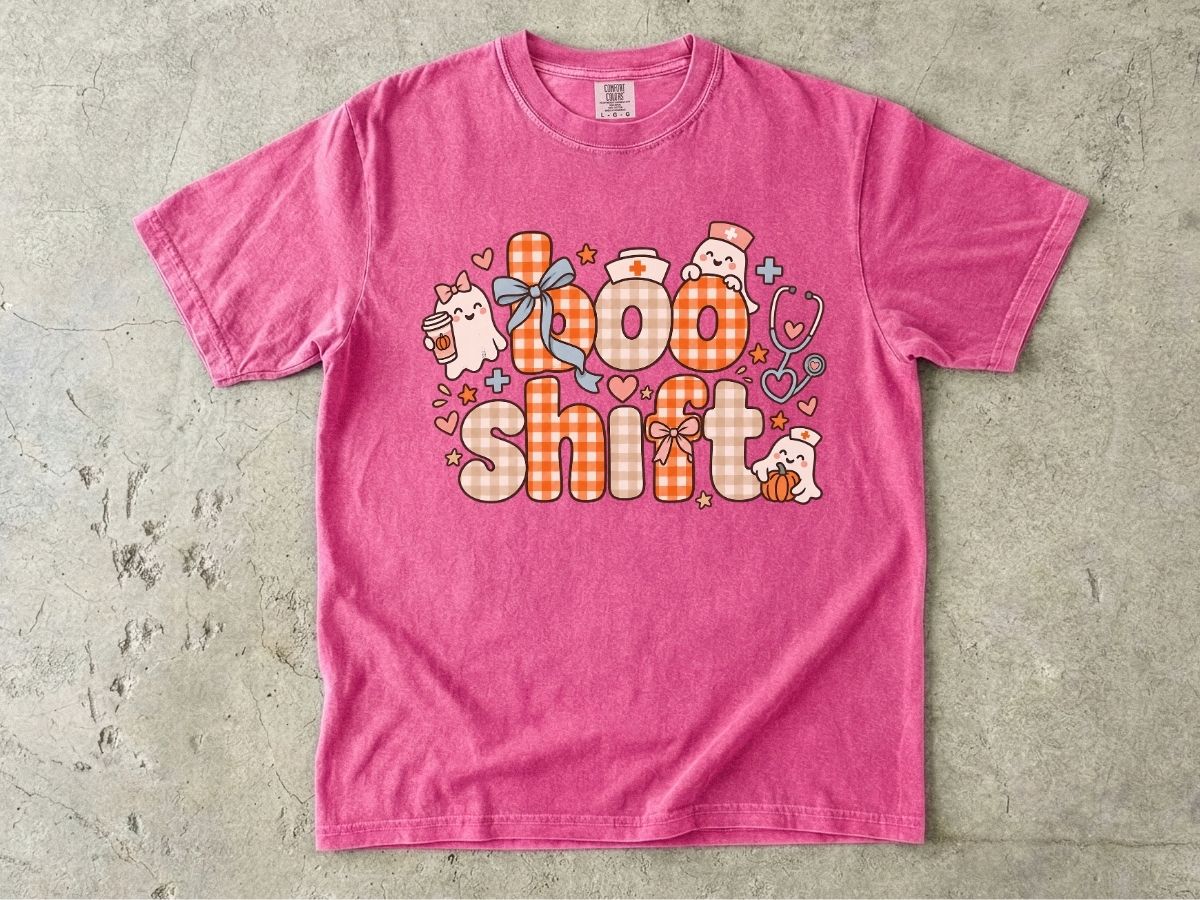 Boo Shift Nurse Shirt | Cute Halloween Nurse Graphic Tee
