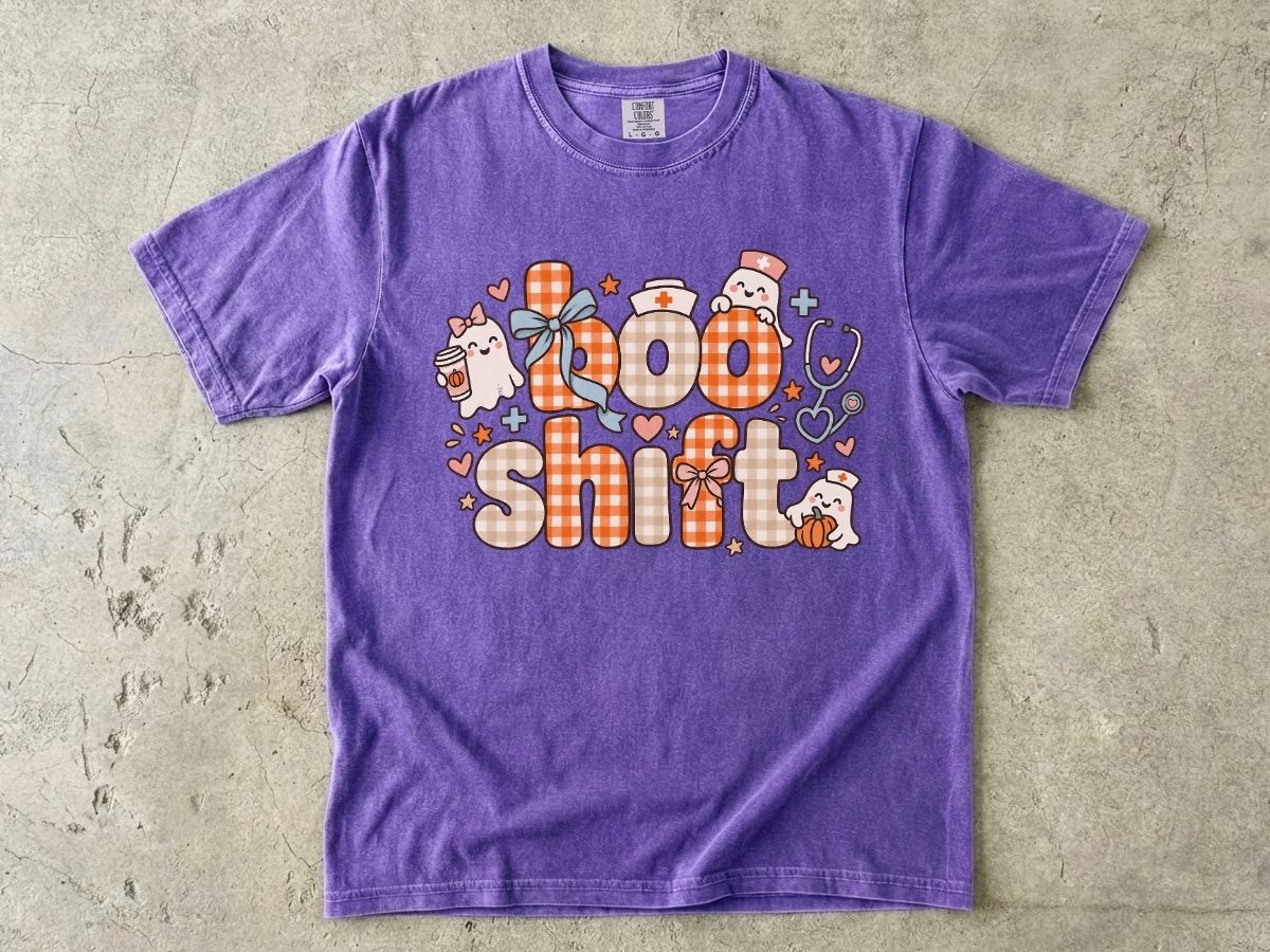 Boo Shift Nurse Shirt | Cute Halloween Nurse Graphic Tee