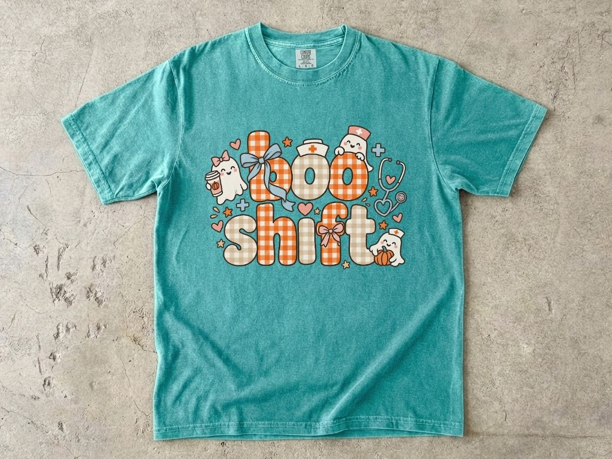Boo Shift Nurse Shirt | Cute Halloween Nurse Graphic Tee