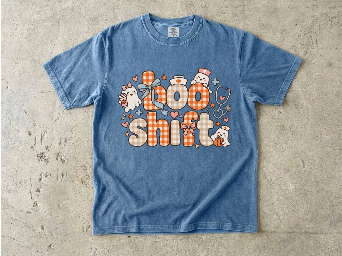 Boo Shift Nurse Shirt | Cute Halloween Nurse Graphic Tee