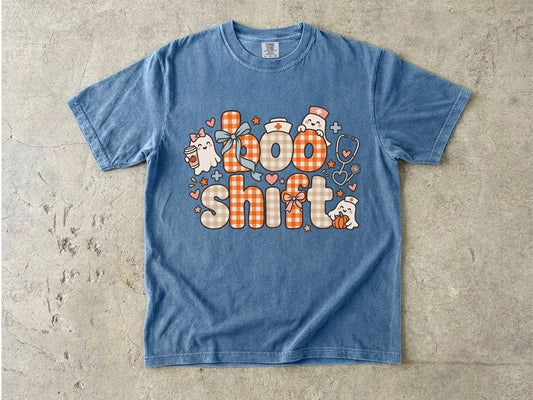 Boo Shift Nurse Shirt | Cute Halloween Nurse Graphic Tee