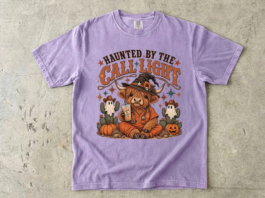 Haunted by the Call Light | Halloween Nurse Shirt & RN Tee