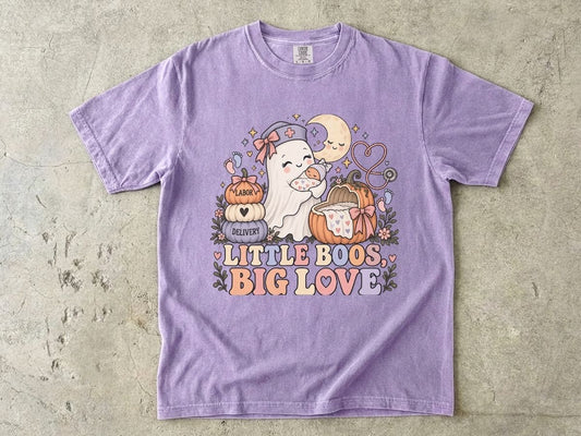 Little Boos Big Love Nurse Shirt | Cute Halloween Nurse Tee