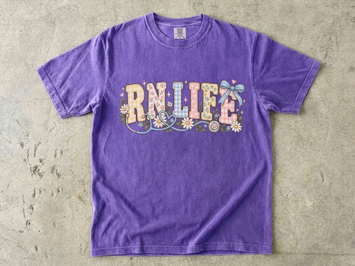 RN Life Shirt | Cute Registered Nurse Graphic Tee & RN Gift