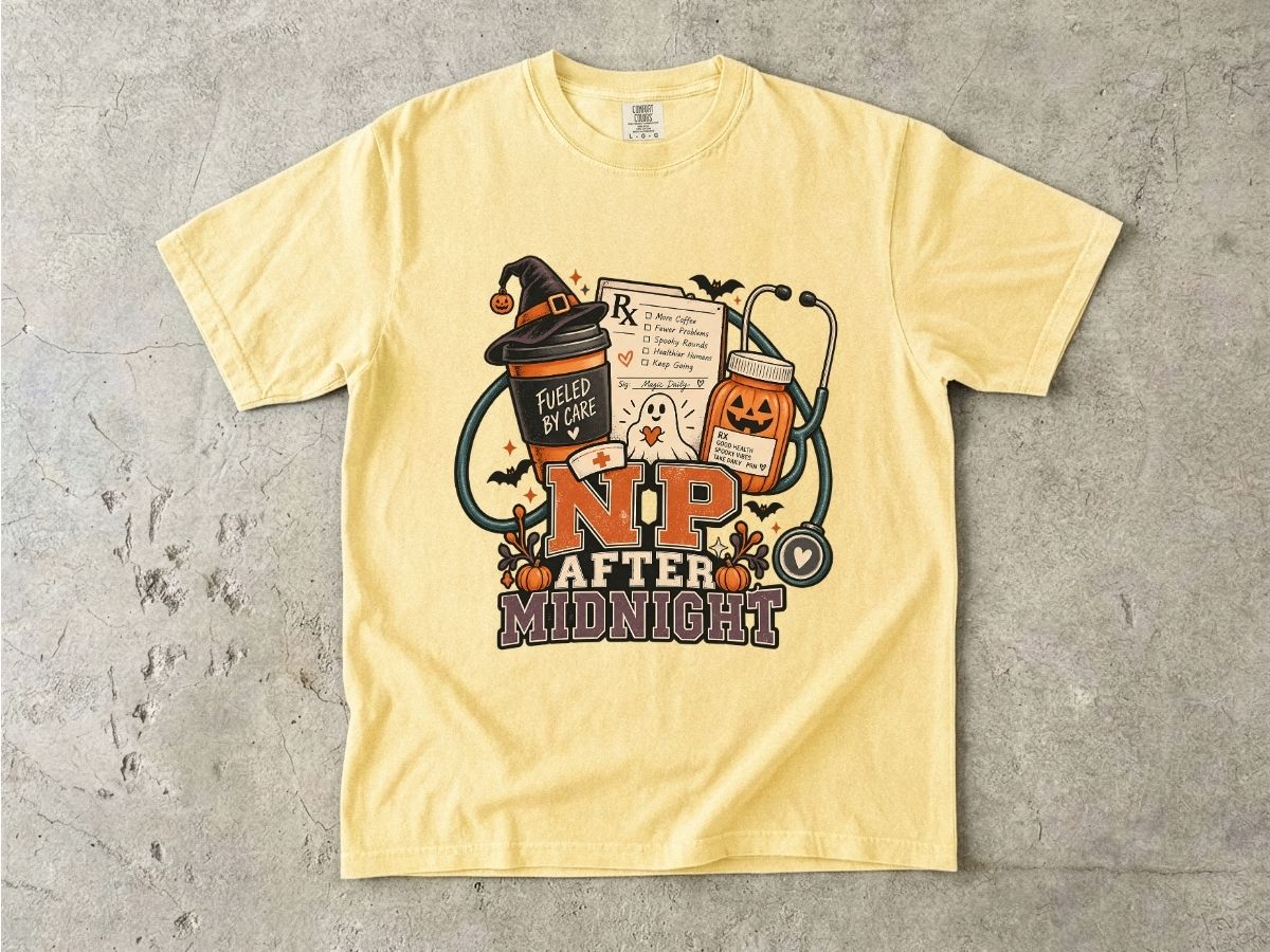 Nurse Practitioner Halloween Shirt | NP After Midnight Tee
