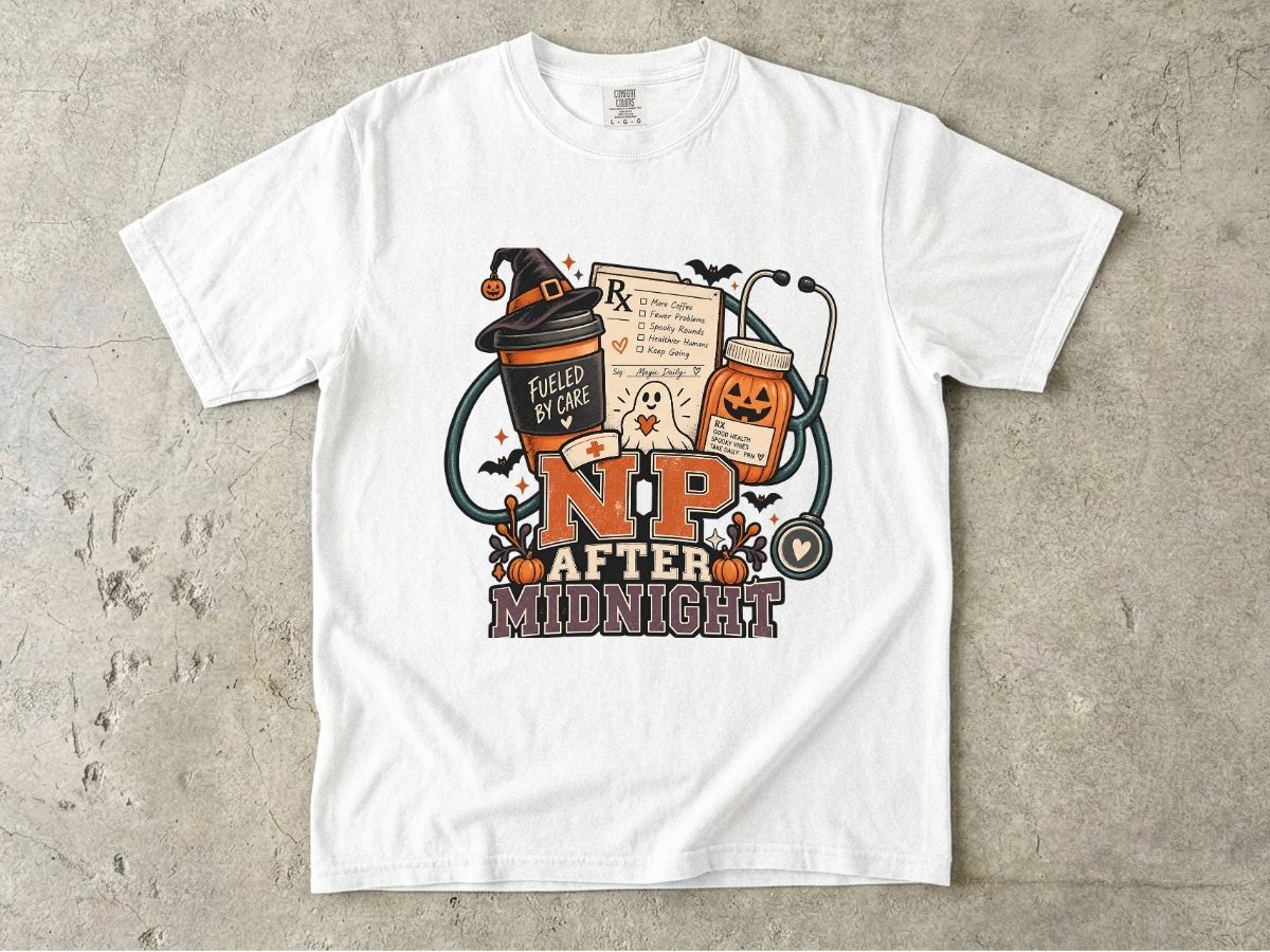 Nurse Practitioner Halloween Shirt | NP After Midnight Tee