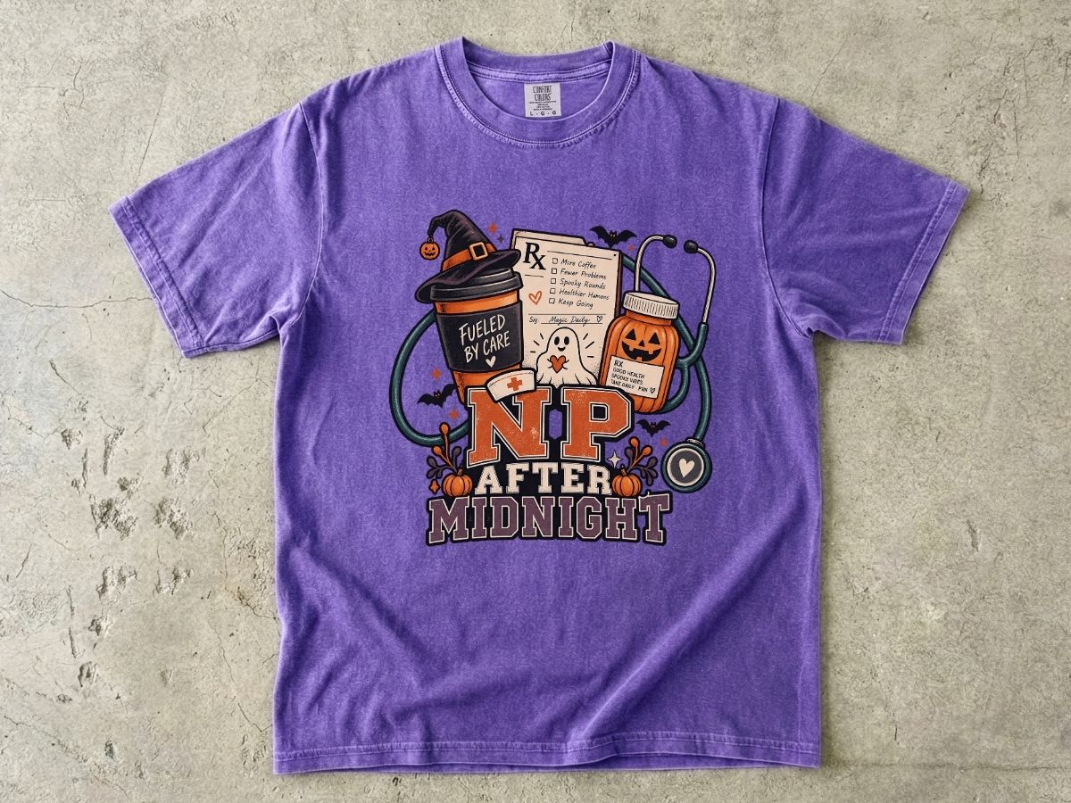 Nurse Practitioner Halloween Shirt | NP After Midnight Tee