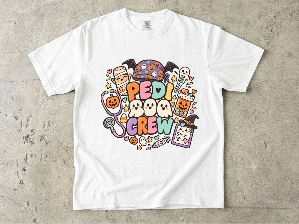 Pediatric Nurse Halloween Shirt | Peds Boo Crew RN Tee