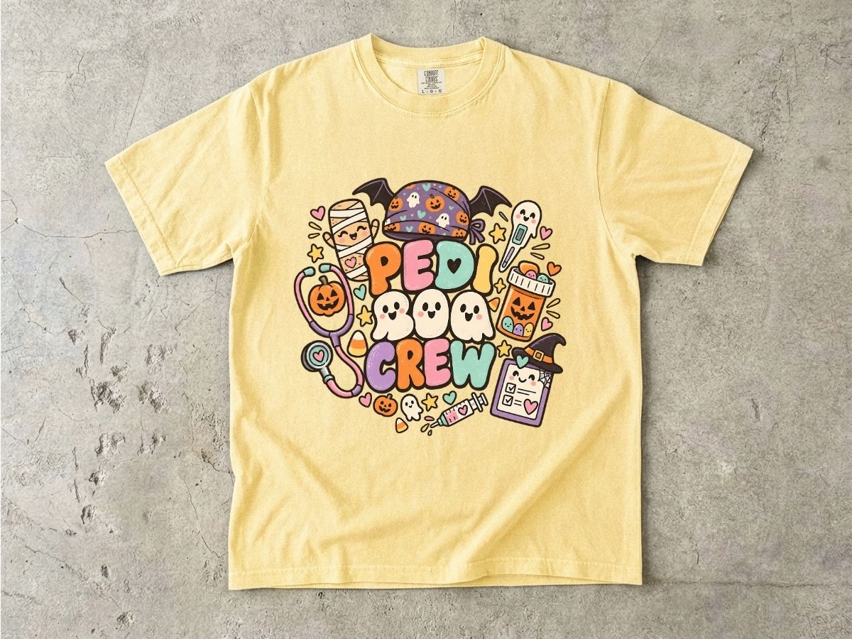 Pediatric Nurse Halloween Shirt | Peds Boo Crew RN Tee
