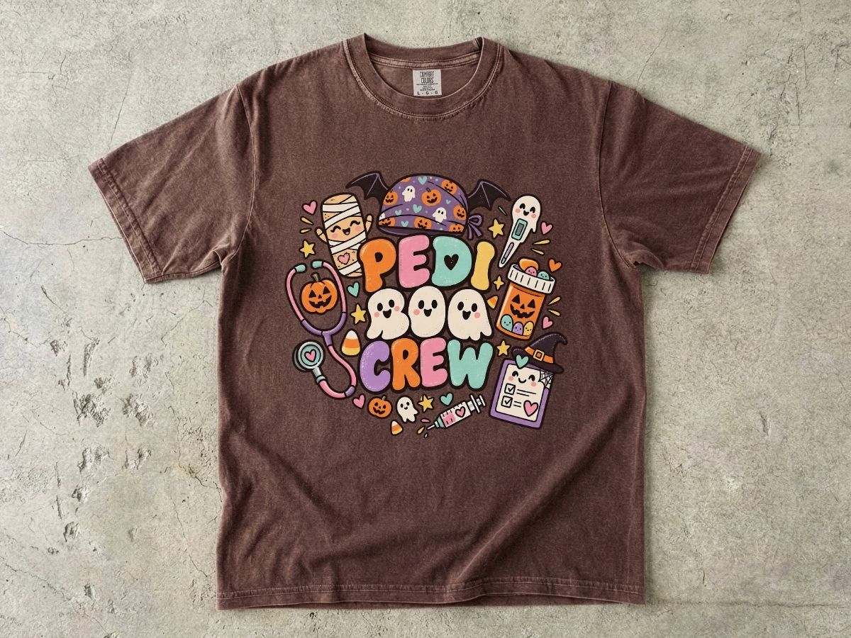 Pediatric Nurse Halloween Shirt | Peds Boo Crew RN Tee