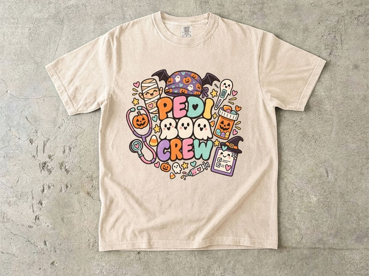 Pediatric Nurse Halloween Shirt | Peds Boo Crew RN Tee