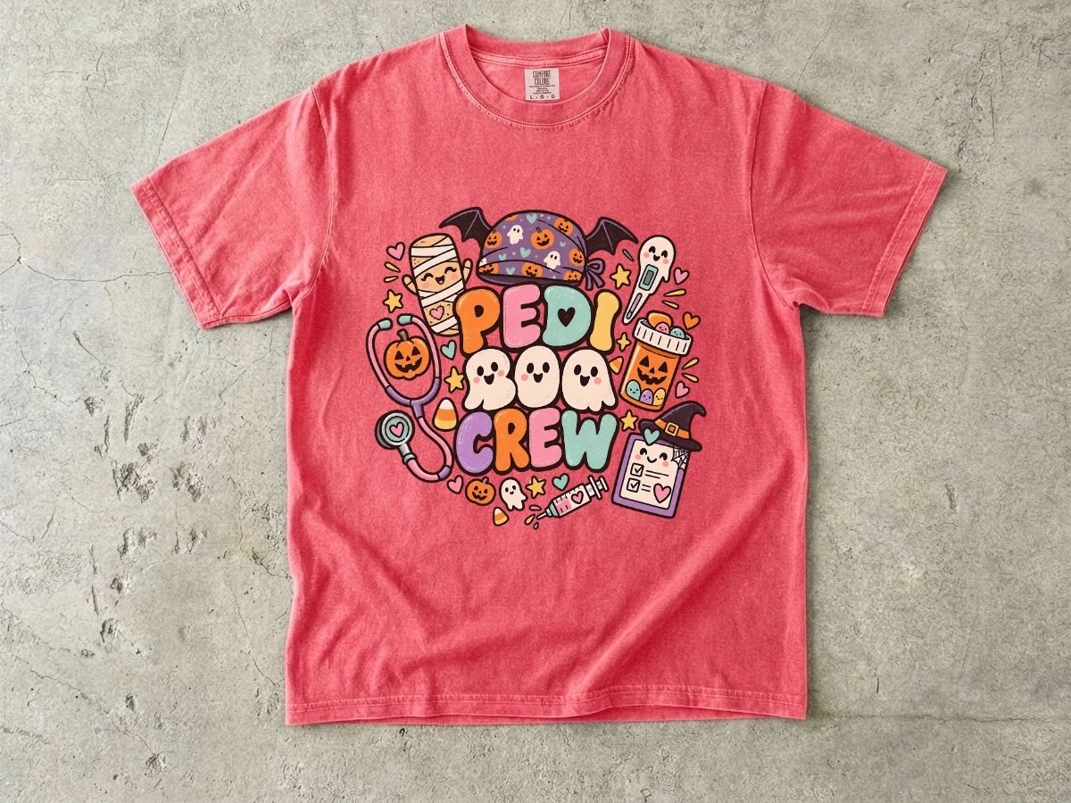 Pediatric Nurse Halloween Shirt | Peds Boo Crew RN Tee