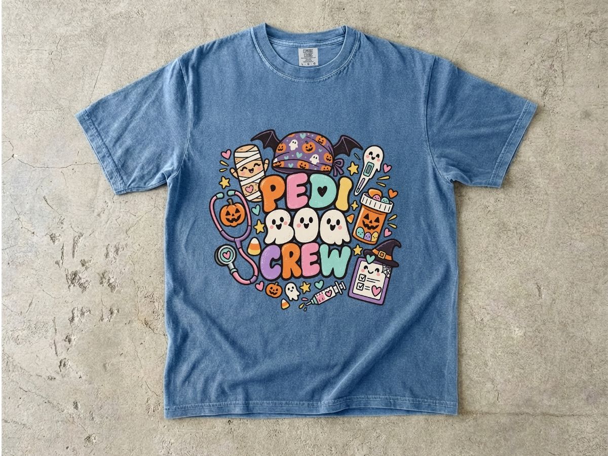 Pediatric Nurse Halloween Shirt | Peds Boo Crew RN Tee