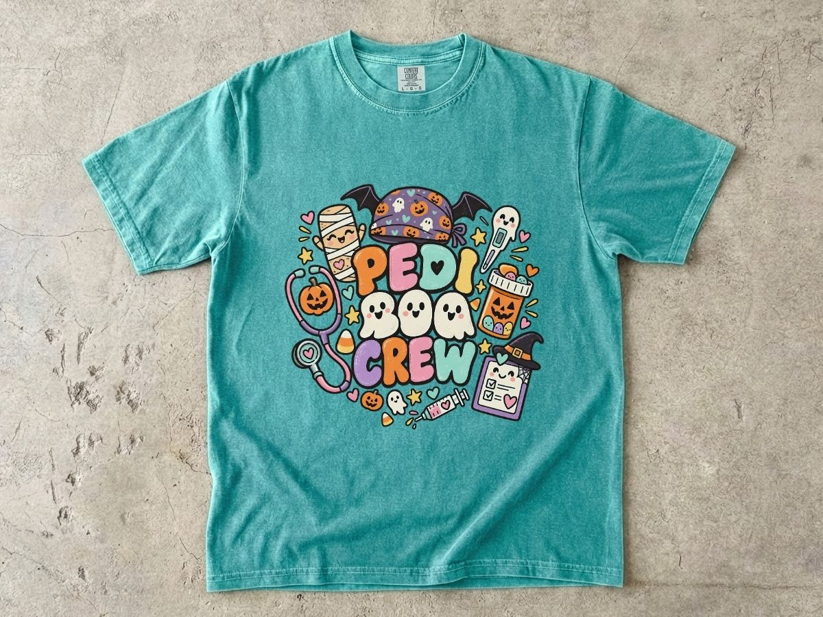 Pediatric Nurse Halloween Shirt | Peds Boo Crew RN Tee