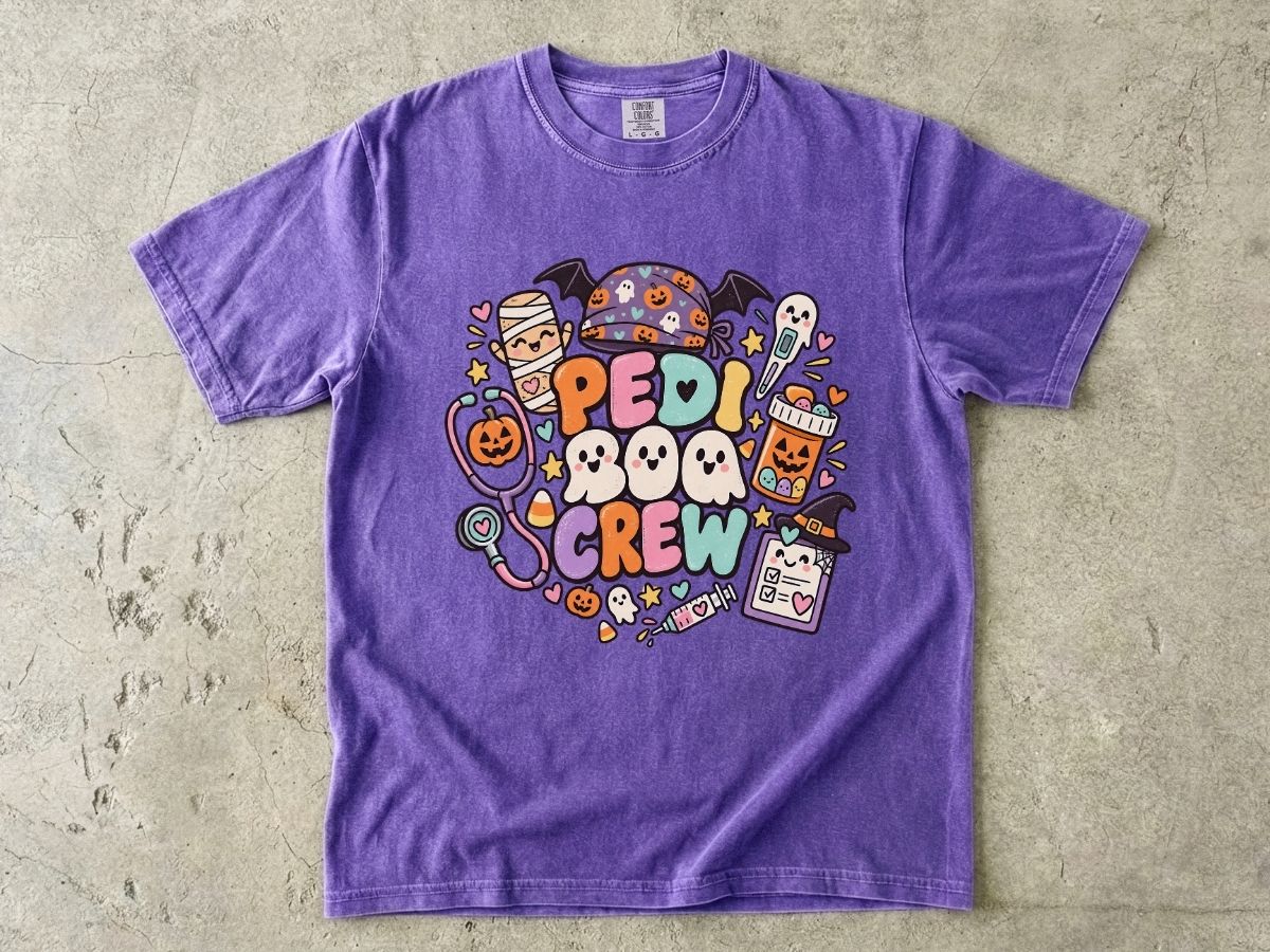 Pediatric Nurse Halloween Shirt | Peds Boo Crew RN Tee