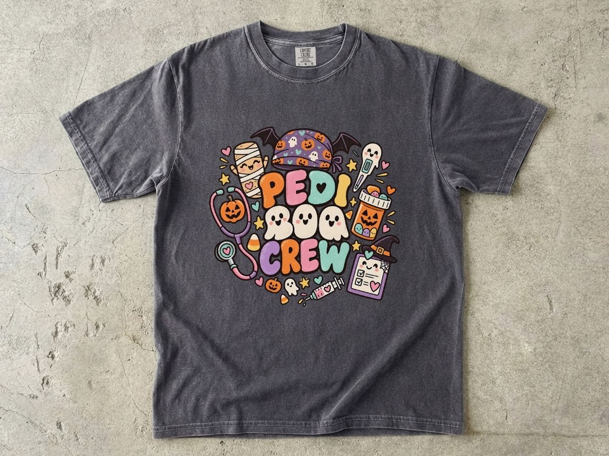 Pediatric Nurse Halloween Shirt | Peds Boo Crew RN Tee
