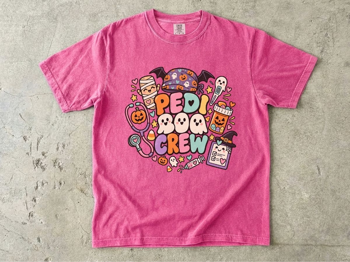Pediatric Nurse Halloween Shirt | Peds Boo Crew RN Tee