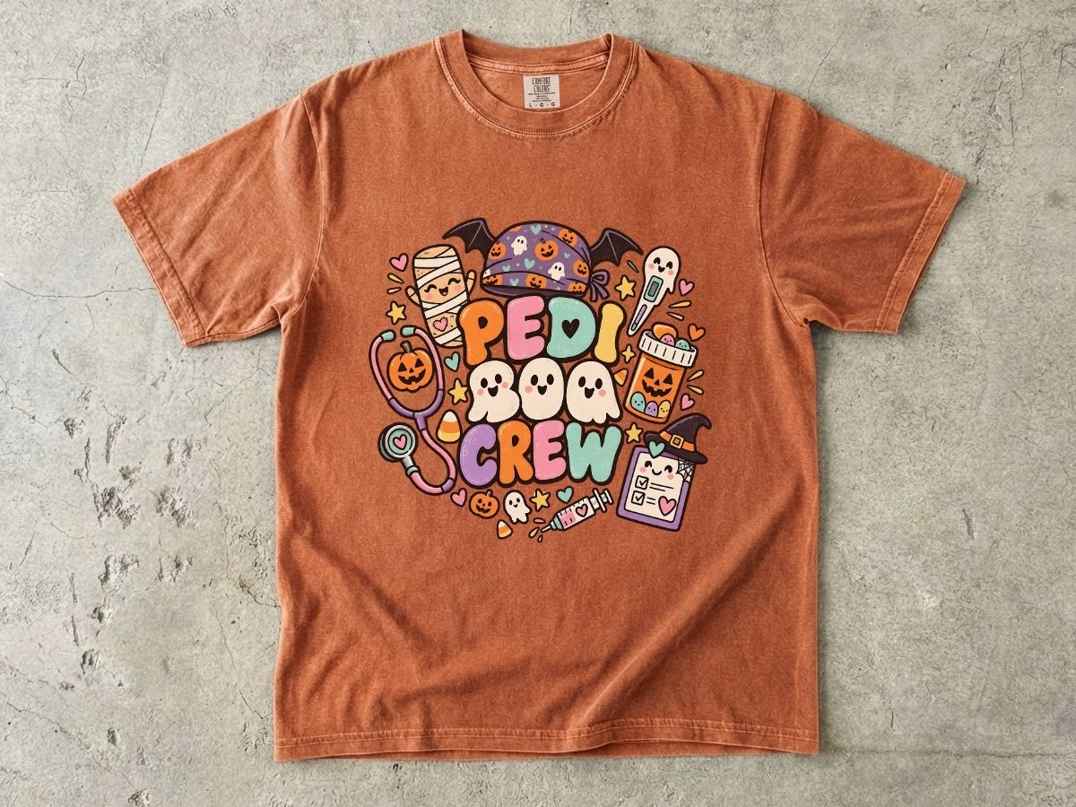 Pediatric Nurse Halloween Shirt | Peds Boo Crew RN Tee