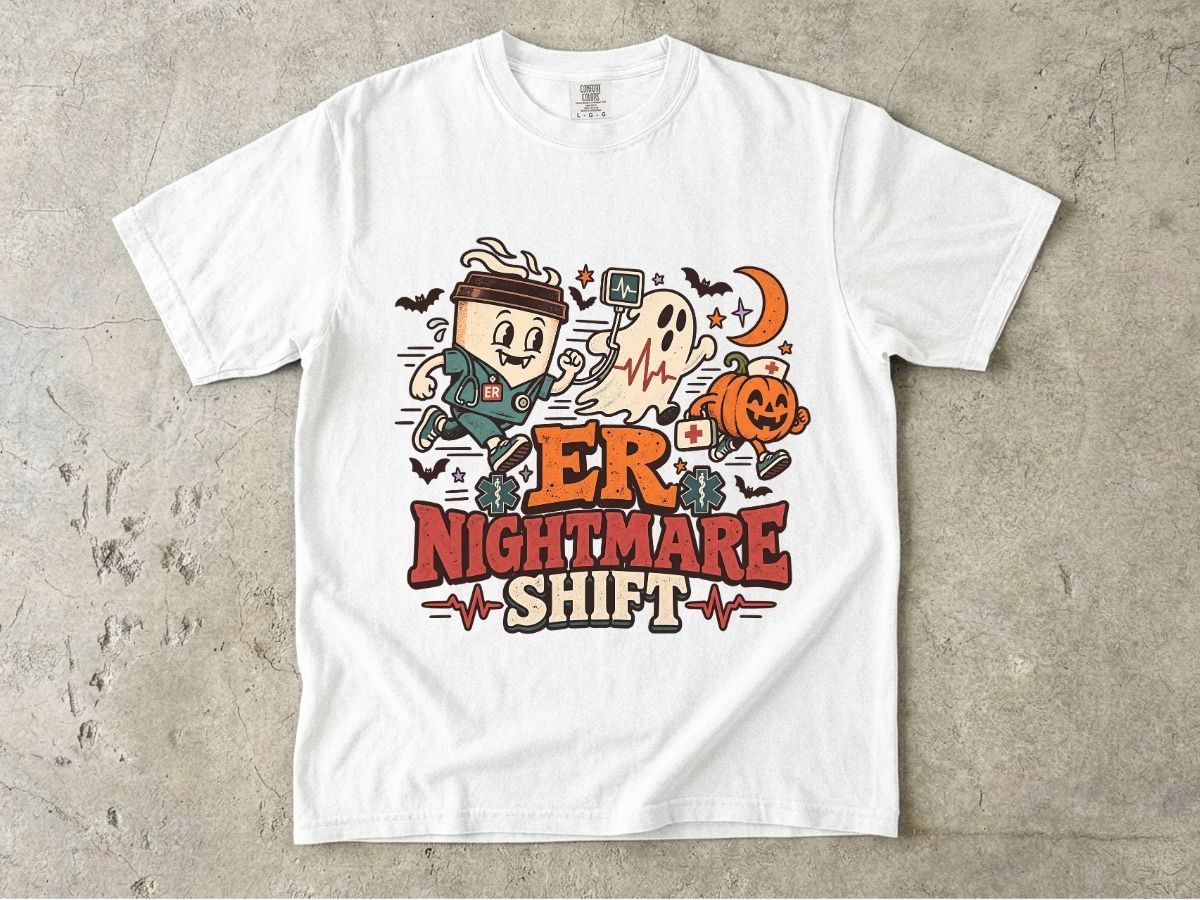 ER Nurse Halloween Shirt | ER Nightmare Shift RN Tee