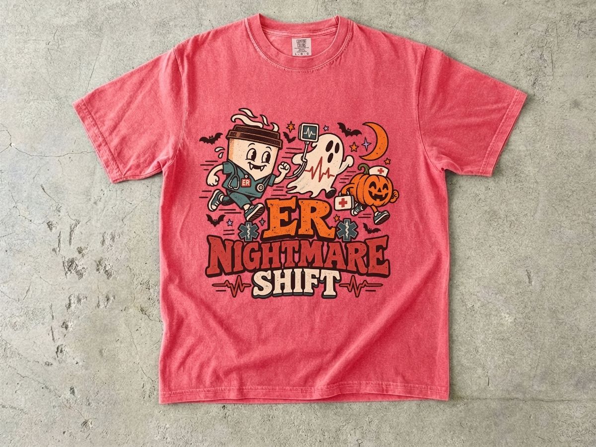 ER Nurse Halloween Shirt | ER Nightmare Shift RN Tee