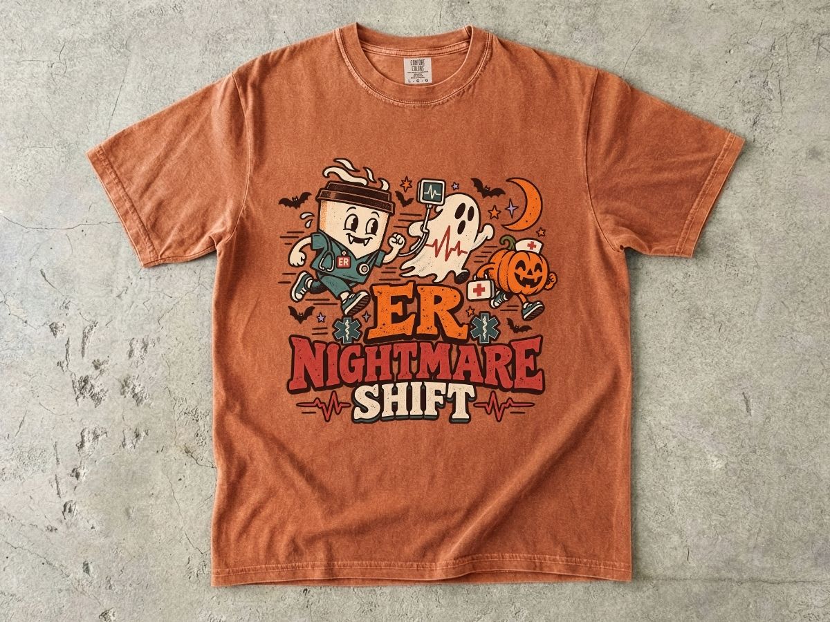 ER Nurse Halloween Shirt | ER Nightmare Shift RN Tee