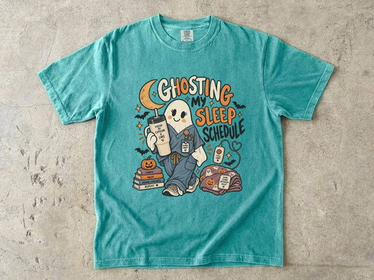 Night Shift Nurse Halloween Shirt | Ghosting My Sleep Schedule