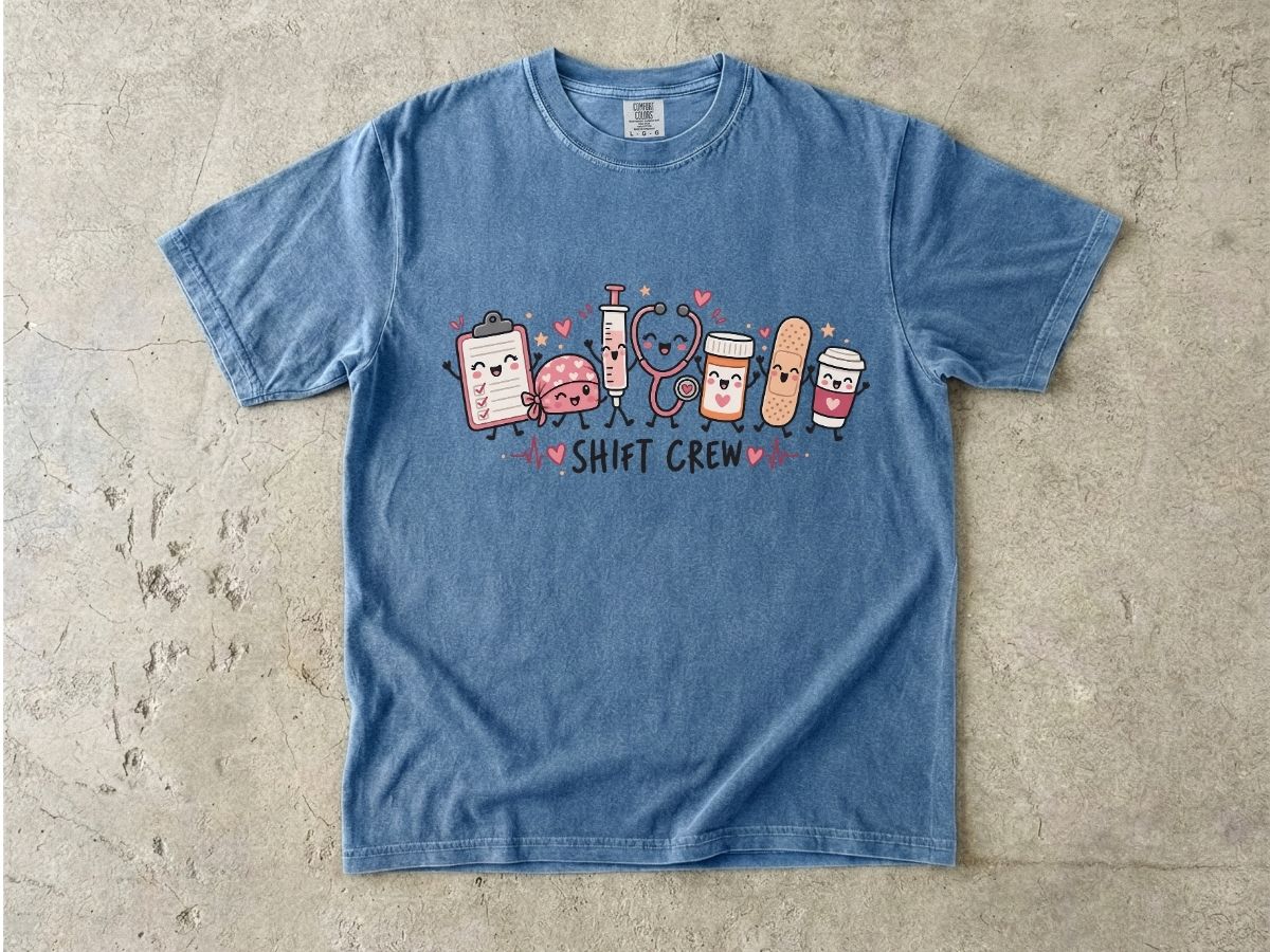 Shift Crew Nurse Shirt | Cute RN Team Graphic Tee & Nurse Gift