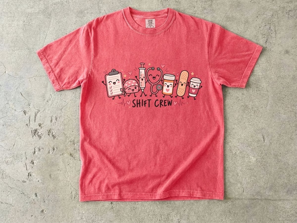 Shift Crew Nurse Shirt | Cute RN Team Graphic Tee & Nurse Gift