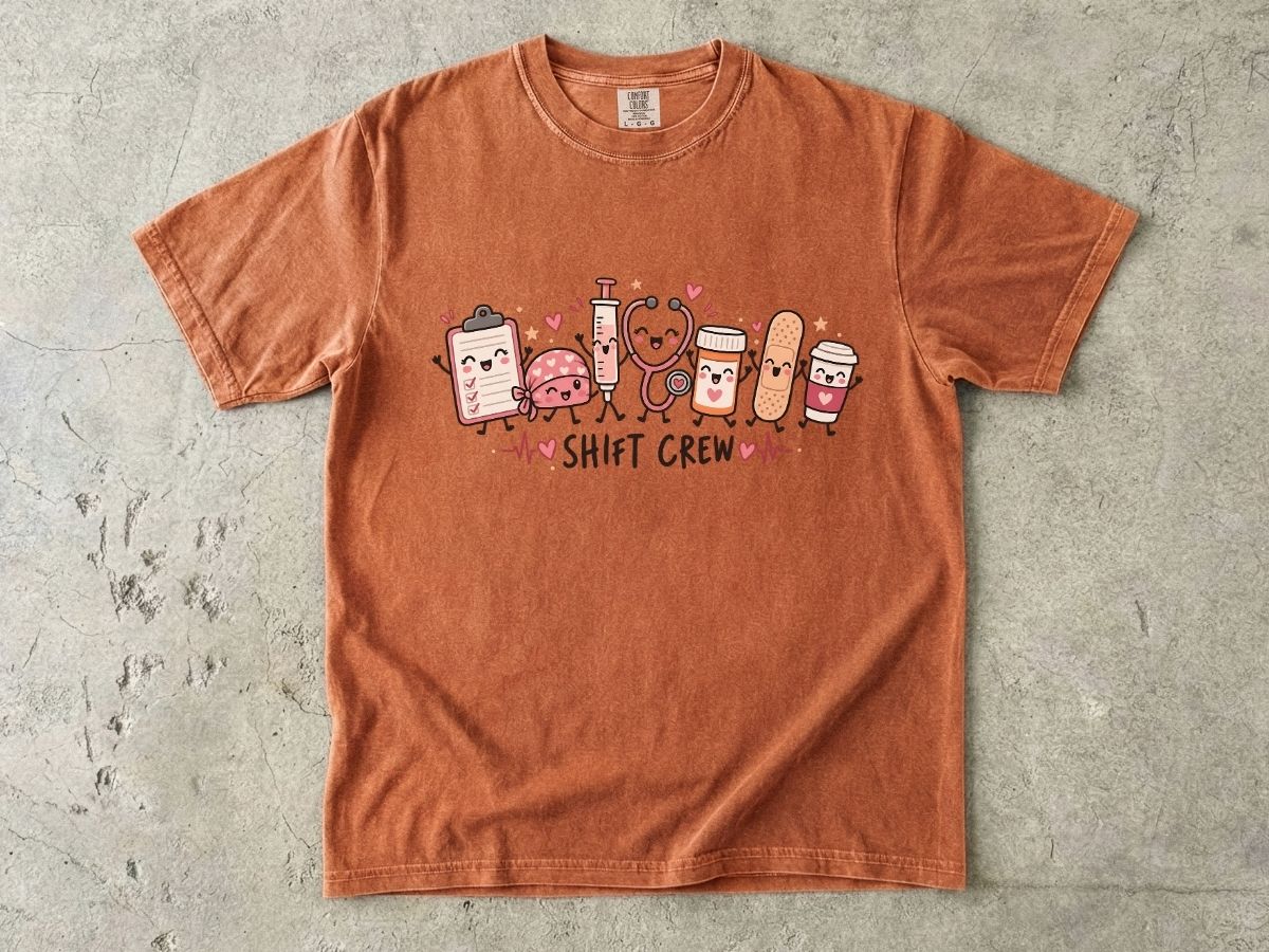 Shift Crew Nurse Shirt | Cute RN Team Graphic Tee & Nurse Gift
