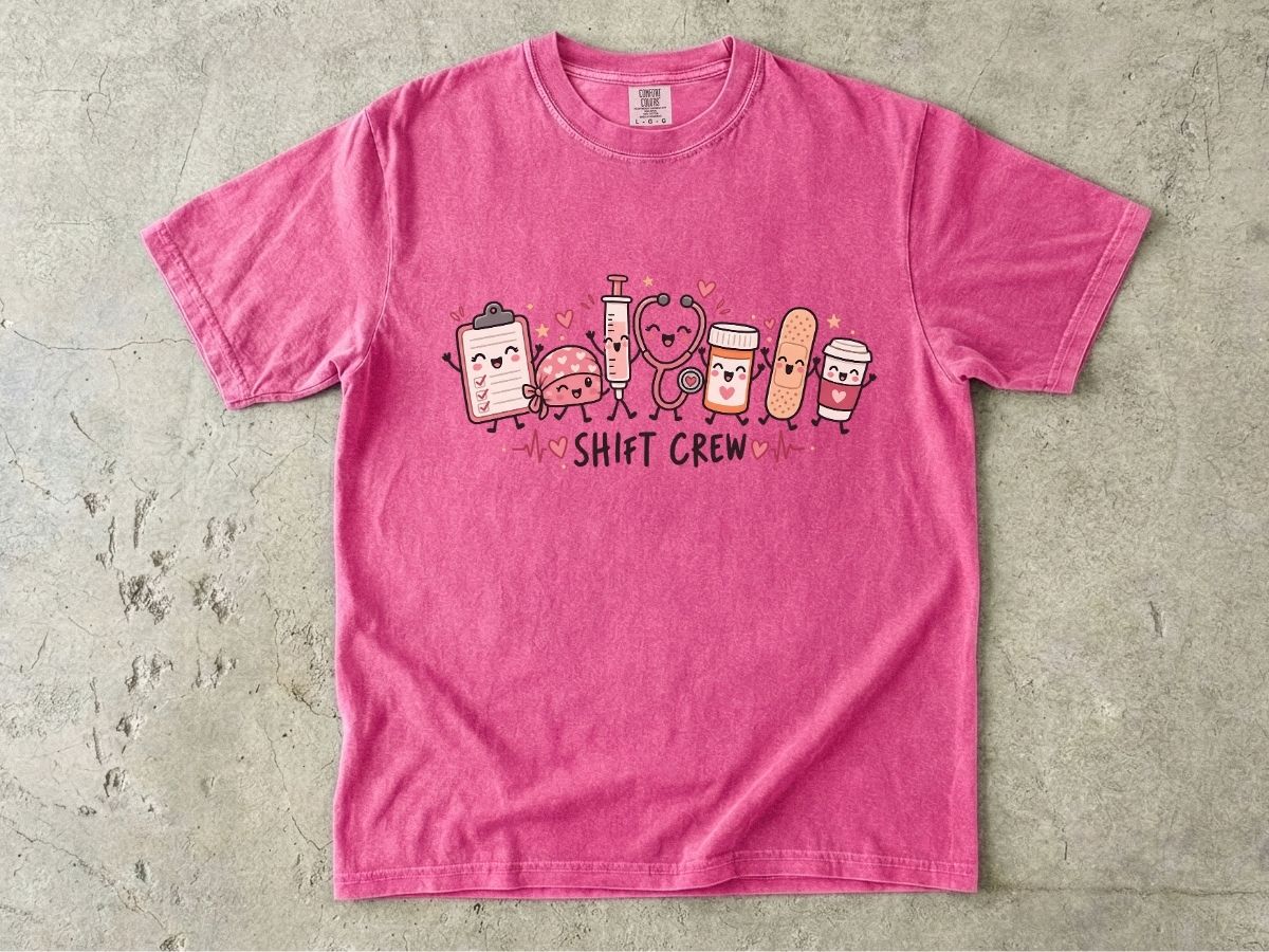 Shift Crew Nurse Shirt | Cute RN Team Graphic Tee & Nurse Gift
