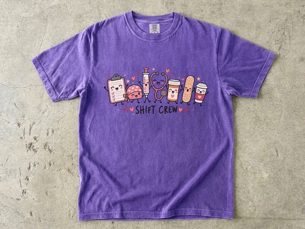 Shift Crew Nurse Shirt | Cute RN Team Graphic Tee & Nurse Gift