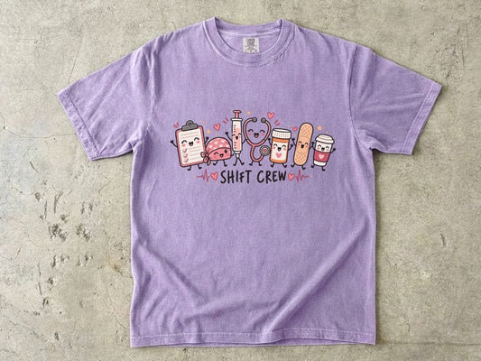 Shift Crew Nurse Shirt | Cute RN Team Graphic Tee & Nurse Gift